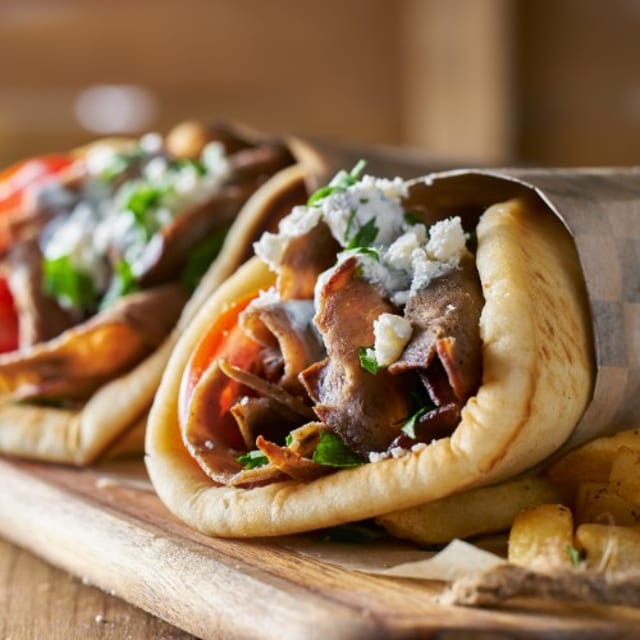 Gyro Sandwich on Pita DLX.
