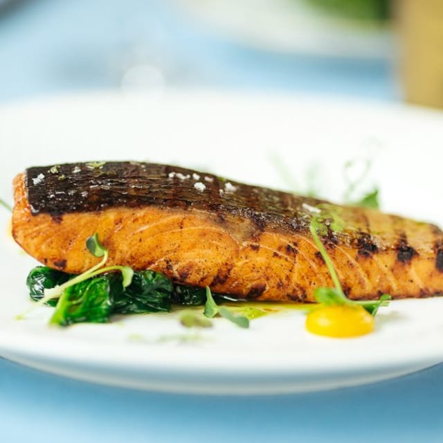 Grilled Salmon.