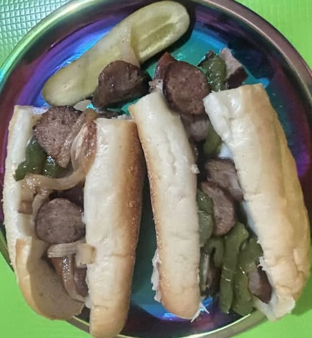 Sausage and Peppers DLX.